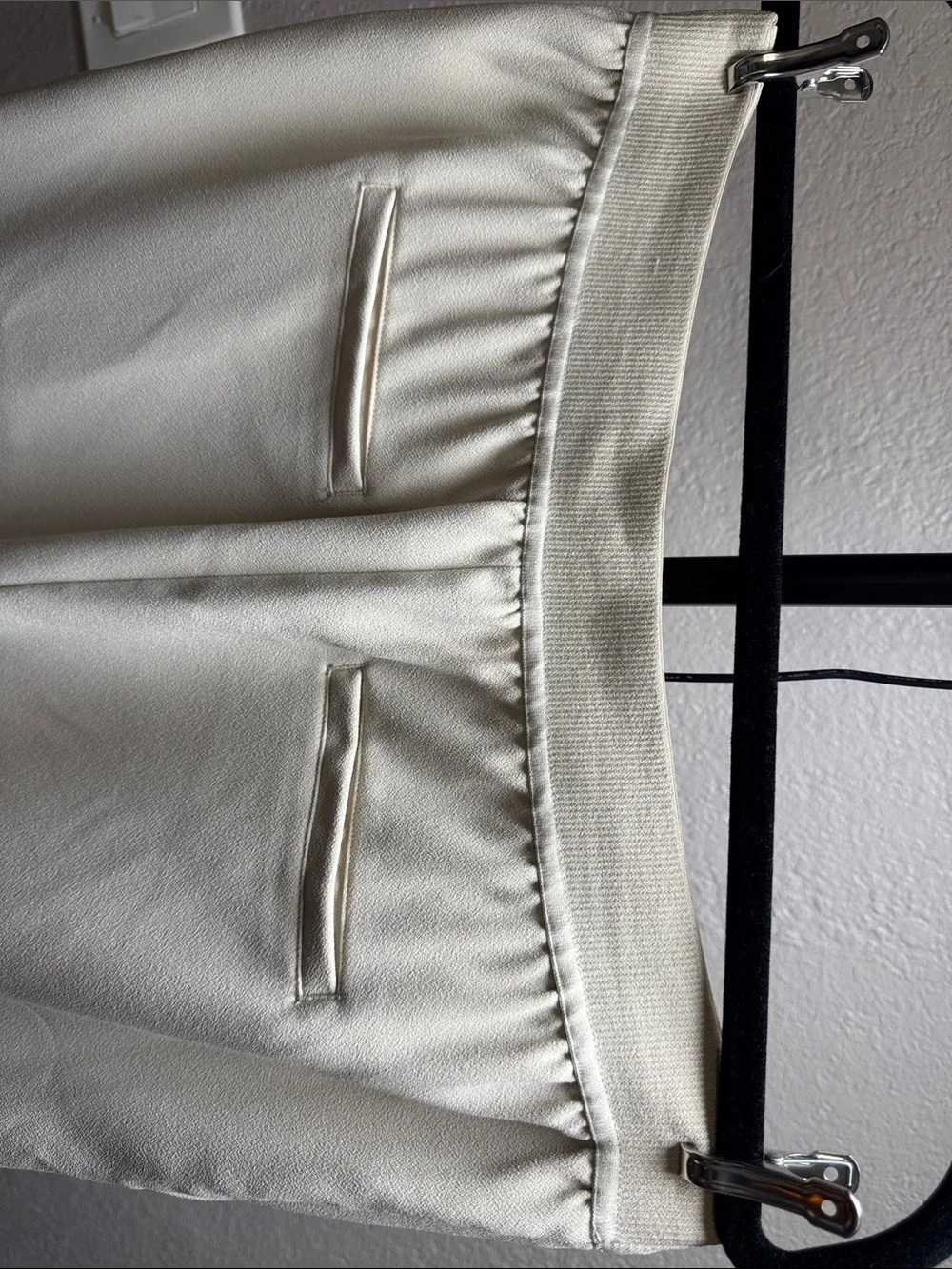 INC International Concepts Cream Wide-Leg Dress Pants